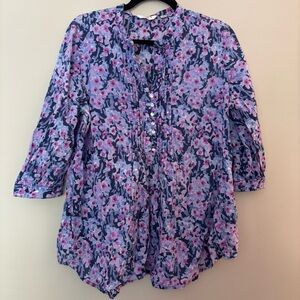 NWOT Women’s Liz Claiborne Floral Blouse - Size Large